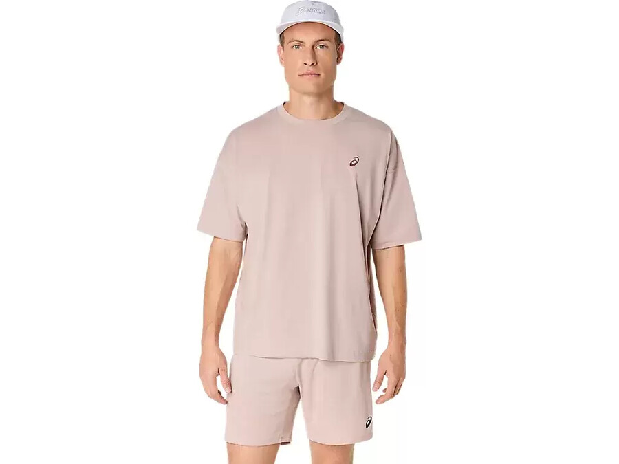 asics t-shirt mit stickerei „spiral relax