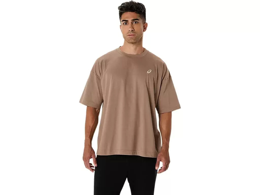 asics t-shirt mit stickerei „spiral relax