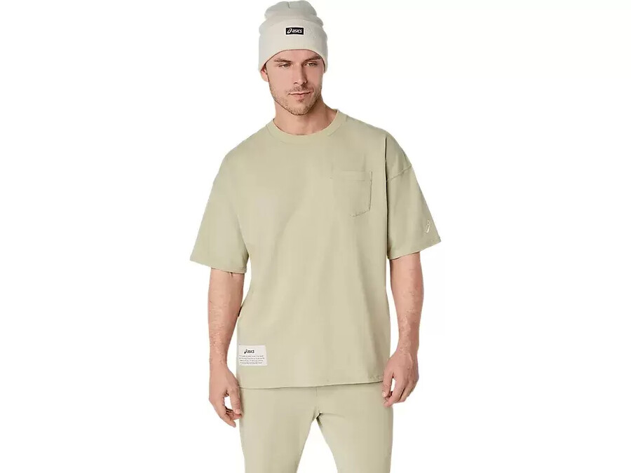 schweres lockeres t-shirt mit taschen