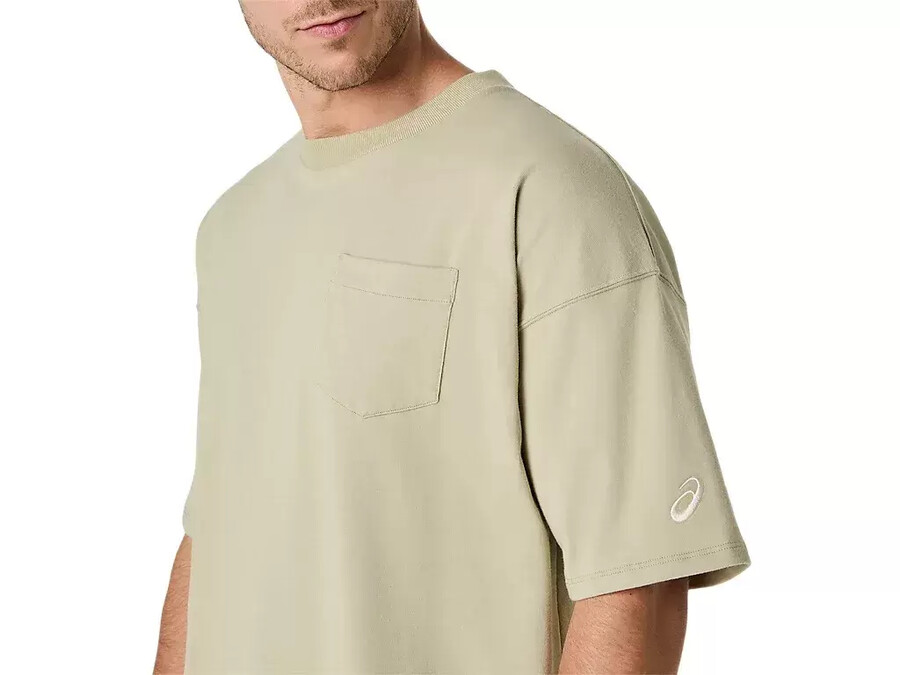 schweres lockeres t-shirt mit taschen
