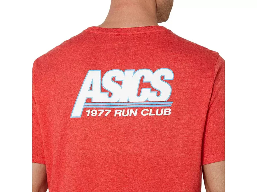 unisex asics smsb 1977 run club kurzarm-t-shirt