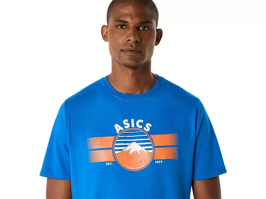 unisex asics est 1977 mountain t-shirt