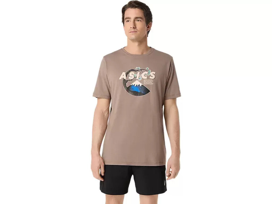 unisex asics outdoor kurzarm-t-shirt