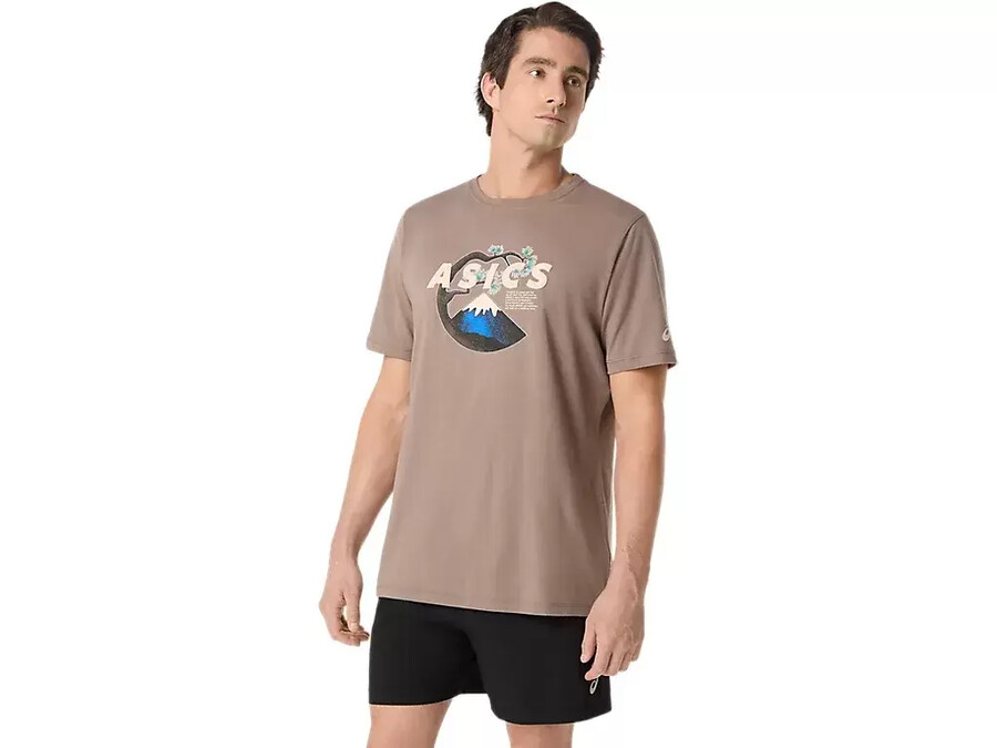 unisex asics outdoor kurzarm-t-shirt