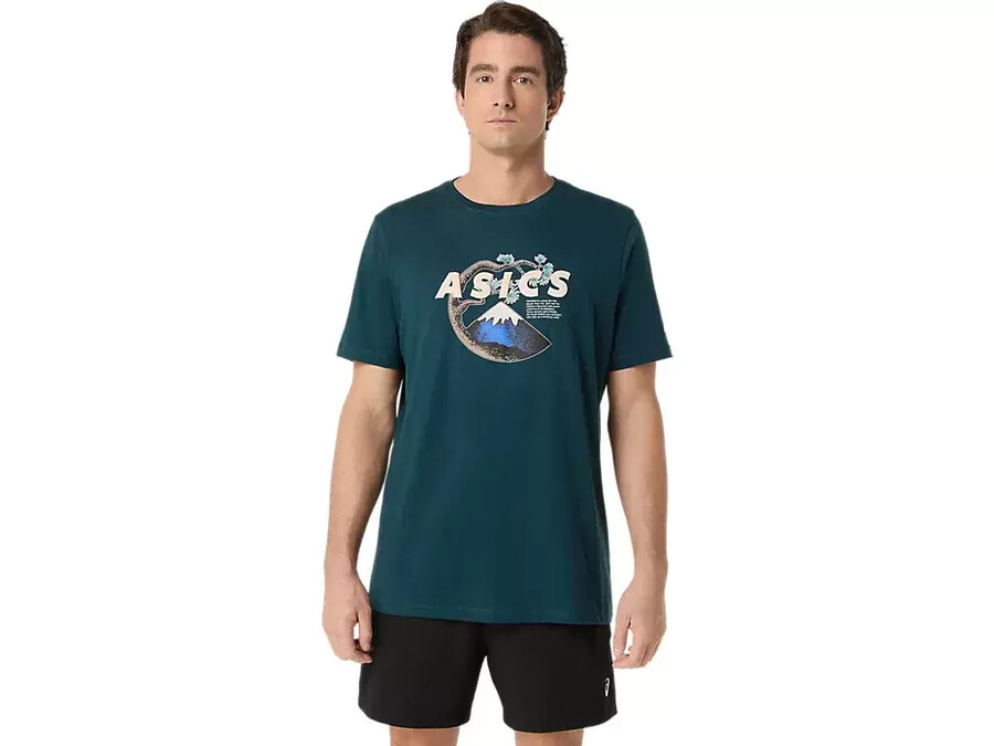 unisex asics outdoor kurzarm-t-shirt