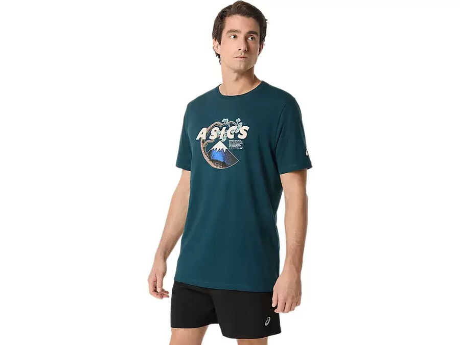 unisex asics outdoor kurzarm-t-shirt