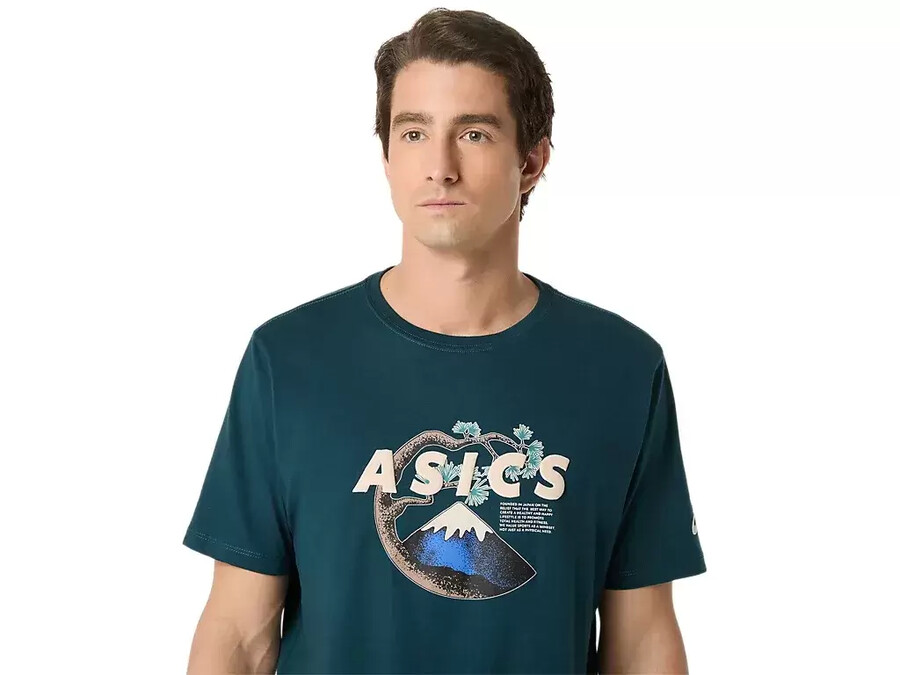 unisex asics outdoor kurzarm-t-shirt